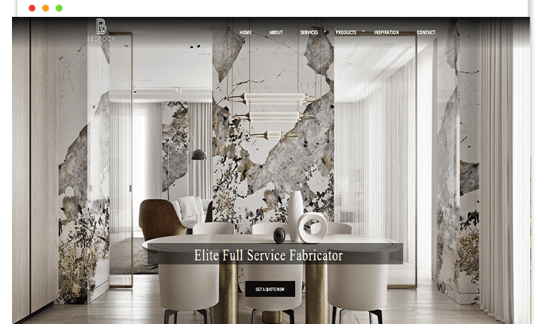 Bedrock Stones website by Saintcode