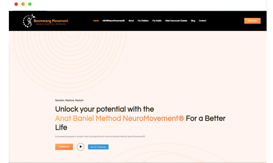 Boomerang Movement website by Saintcode